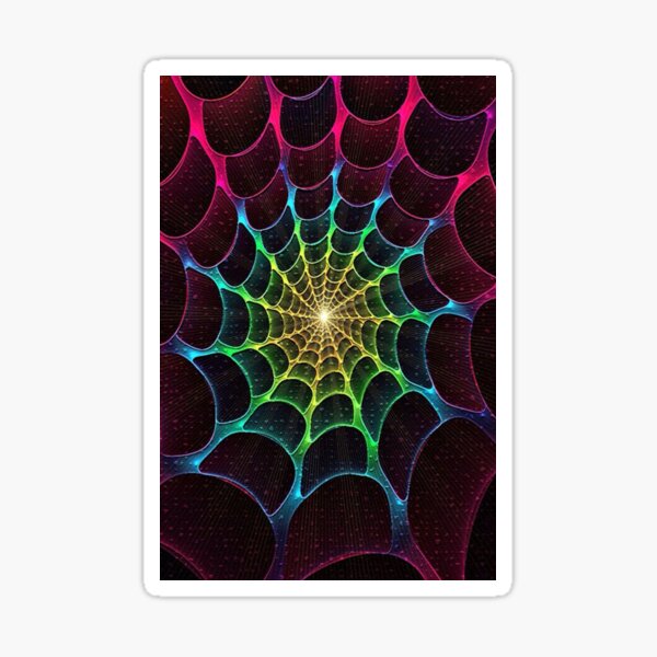 Cobweb, subtle natural work of art Sticker