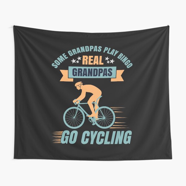 Algunos abuelos juegan al bingo los abuelos reales van en bicicleta imprimir gráfico de regalo Tela decorativa