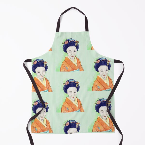 Item preview, Mint Pastel Japanese Geisha designed and sold by Anne-Maree Hunter.