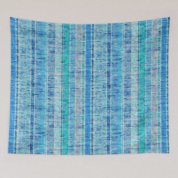 Item preview, Rayas fragmentadas, azul designed and sold by Palifino.