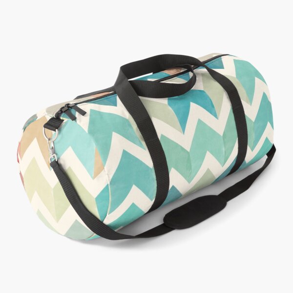 Watercolor Chevron Pattern Duffle Bag