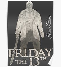 Póster Hand Drawn Friday The 13th Design