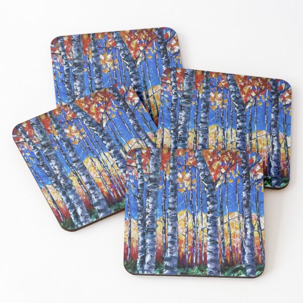 Item preview, Aspen Trees Autumn Canopy Painting designed and sold by Rocky Mountain Artistry.