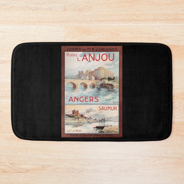 Item preview, Anjou retro poster designed and sold by CorasPosters.