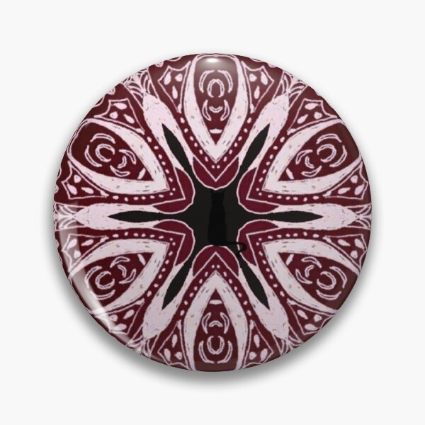 Item preview, Aztec Maze Mandala design, find the lost cat design,royal burgundy designed and sold by ZenArt-Fern.