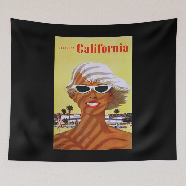 Item preview, Southern California retro poster designed and sold by CorasPosters.
