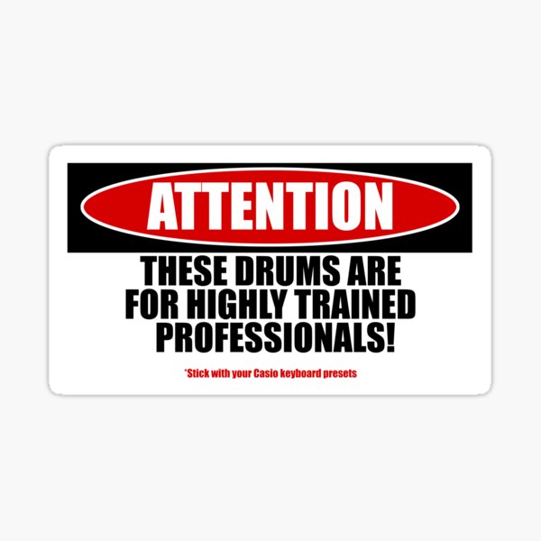 Item preview, Trained Professionals (casio preset variant) designed and sold by drummerstuff.