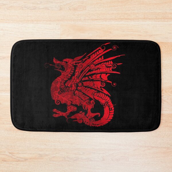 Item preview, Mythical Firey Red Dragon iwith Swirls designed and sold by ittybittyowl.