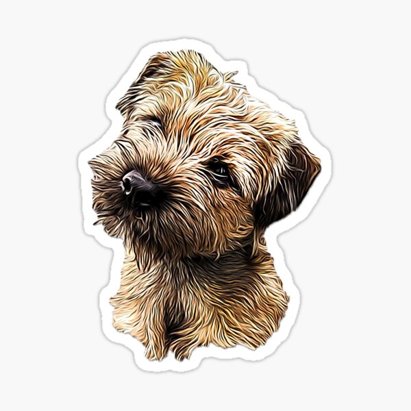 Item preview, Border Terrier Cute Puppy Dog designed and sold by ElegantCat.