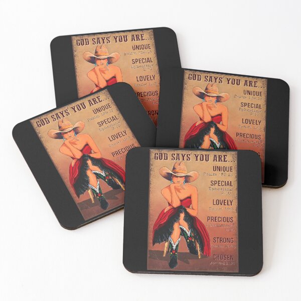 Item preview, Vaquera Dios dice que eres única Salmo 139: 13 designed and sold by scrambledpeg.