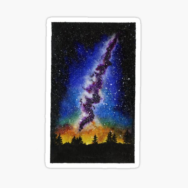 Galaxy Landscape Sticker