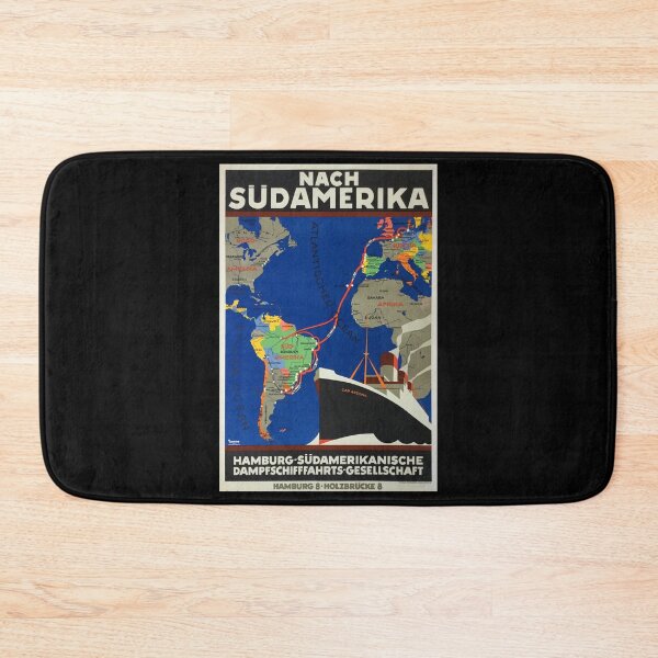 Item preview, Suedamerika retro poster designed and sold by CorasPosters.
