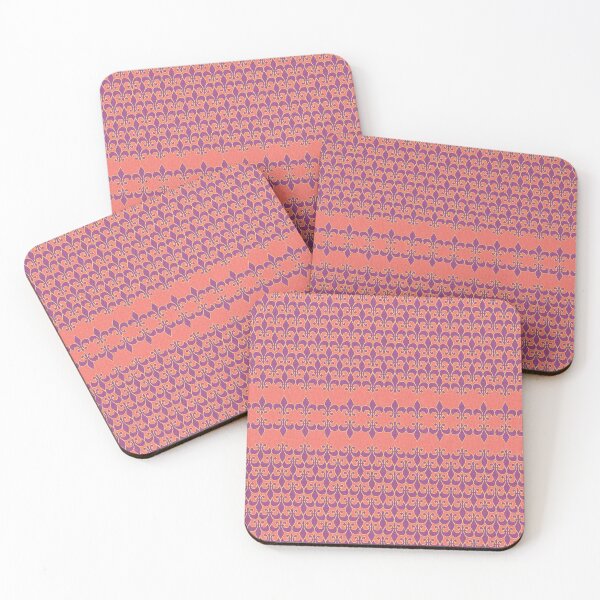 Item preview, Peachy Pink Fleur de Lys designed and sold by blueparrot.