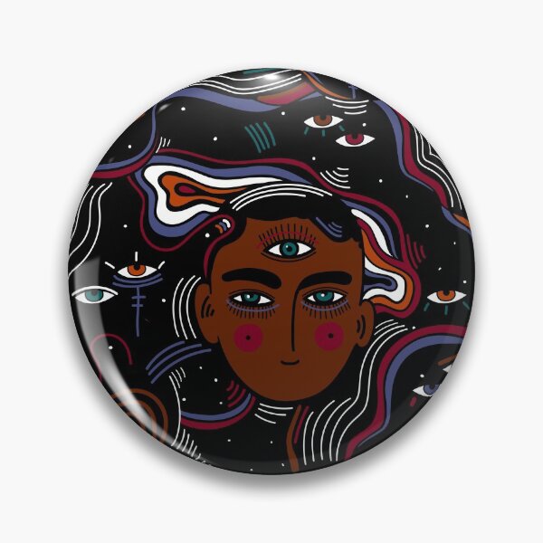 Artikelvorschau, Modern psychedelic beautiful mystery person with third eye in another realm. entworfen und verkauft von FENIO.