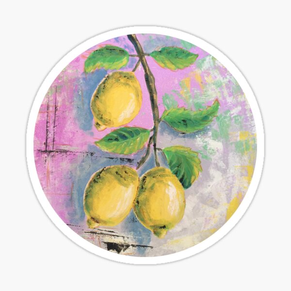 "Lemon Day" Sticker for Sale by simsimstore Redbubble