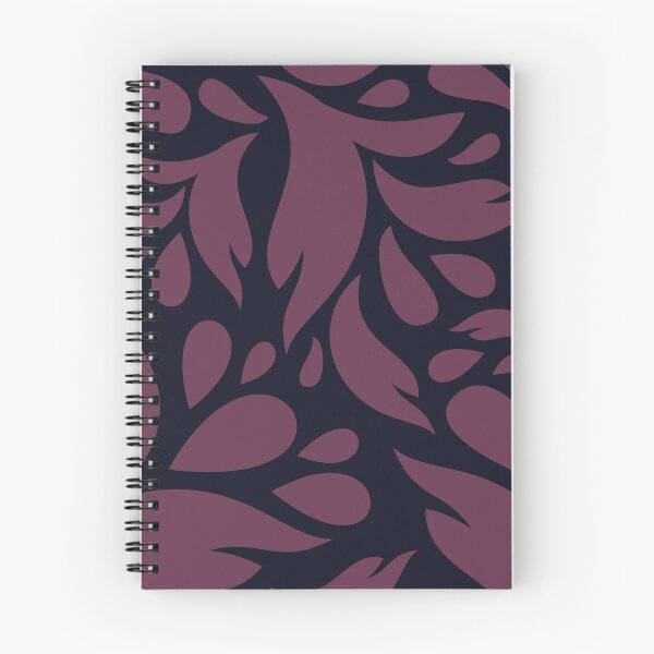 Item preview, Purple and Dark Blue vintage plant pattern designed and sold by floraaplus.
