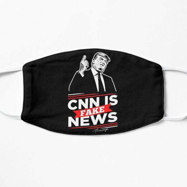 CNN Is Fake News Donald Trump T-Shirt Flat Mask