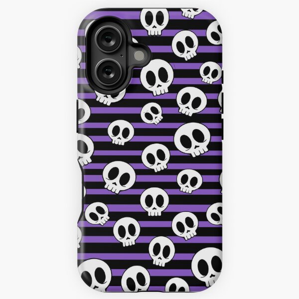 Item preview, Cute Spooky Halloween Skulls Purple   designed and sold by stacree.