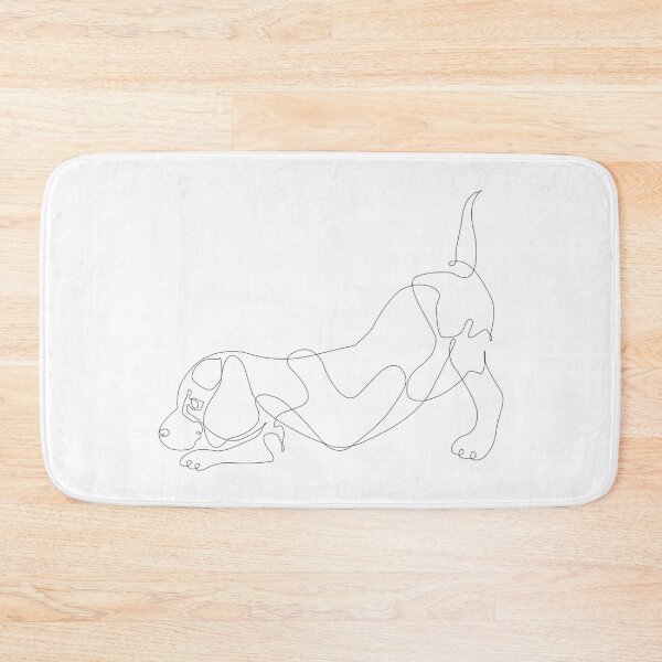 Item preview,  One line Beagle Downward Dog designed and sold by Huebucket.