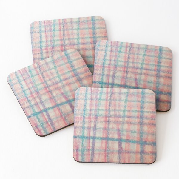 Item preview, Pastel Crayon Handdrawn Checks designed and sold by Emma  Amies.
