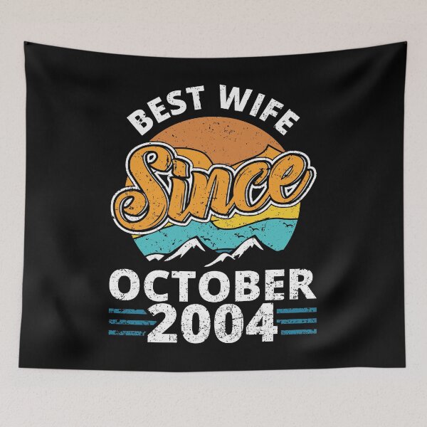 Item preview, Vintage 2004 Year Birthday Best Wife Since October designed and sold by shirti.