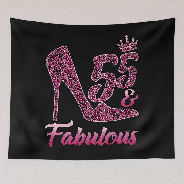 Item preview, Funny Womens 55 & Fabulous Surpise Birthday Gift Tee designed and sold by shirti.