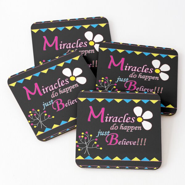 Item preview, Miracles Do Happen Just Believe designed and sold by Nisha Prabhu.