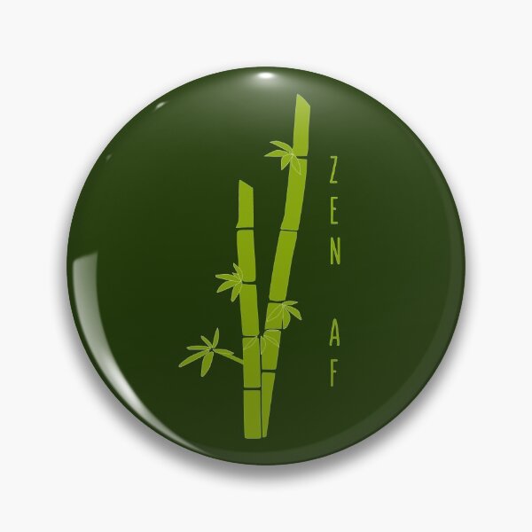 Item preview, "Zen AF" ironic bamboo shoot - meditation designed and sold by Happy Puppy Print On Demand.