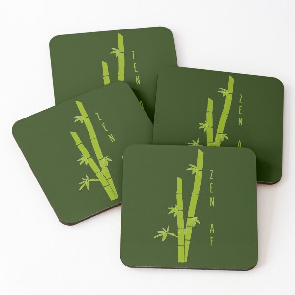 Item preview, "Zen AF" ironic bamboo shoot - meditation designed and sold by Happy Puppy Print On Demand.