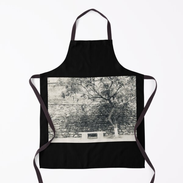 Item preview, Stone park bench, Asia tree black and white designed and sold by Zwuck.