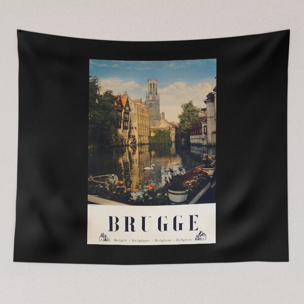 Item preview, Brugge retro poster designed and sold by CorasPosters.