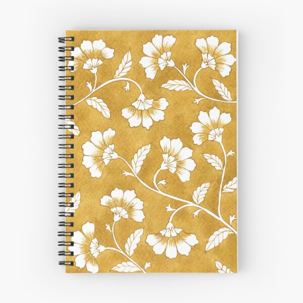 Item preview, Yellow Ochre Floral Pattern designed and sold by Artsychoke.