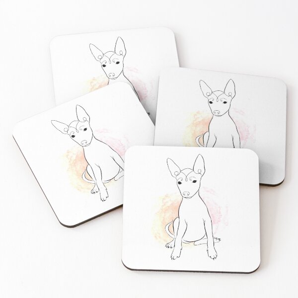 Item preview, Xoloitzcuintle Puppy - Peach Pink designed and sold by SkylaFray.