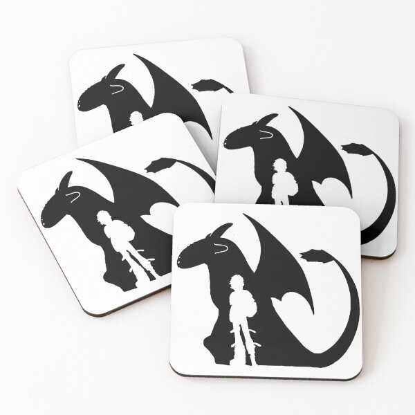 Item preview, Toothless and Hiccup Silhouette designed and sold by rachelsuli.