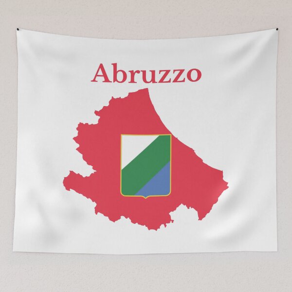 Item preview, Abruzzo Map flag, Italy, Italian Region. designed and sold by marosharaf.