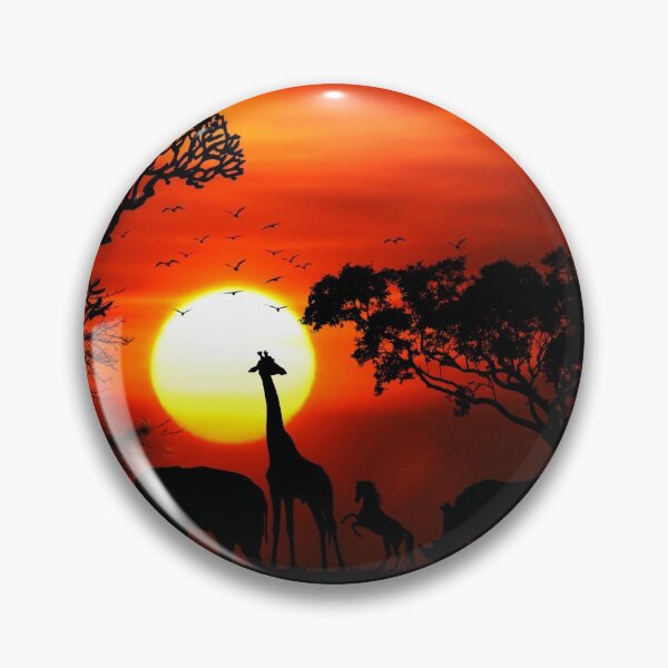Item preview, Wild Animals on African Savanna Sunset designed and sold by stareongroup.
