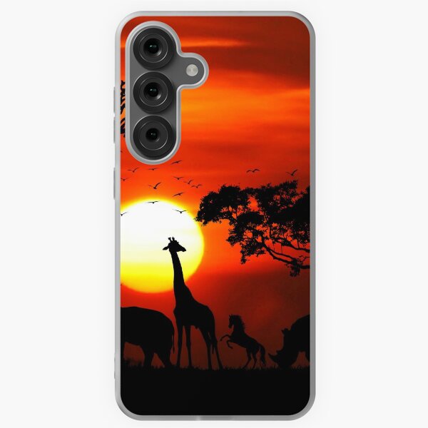Item preview, Wild Animals on African Savanna Sunset designed and sold by stareongroup.