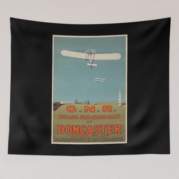Item preview, Doncaster retro poster designed and sold by CorasPosters.