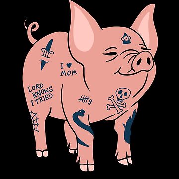 Premium Vector | Pig symbol tattoo design vector illustration