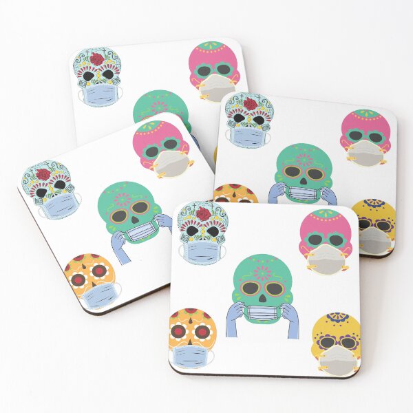 Item preview, Calavera Skull With Facemask  halloween sticker pack 2 designed and sold by unclejab.