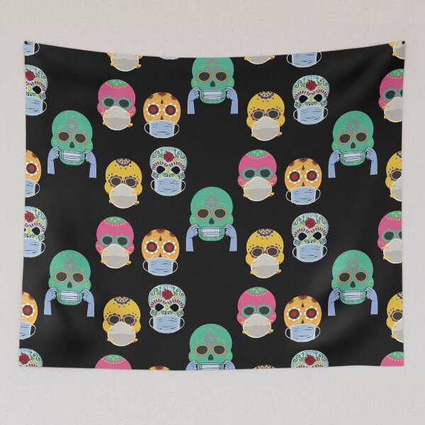 Item preview, Calavera Skull With Facemask  halloween sticker pack 2 designed and sold by unclejab.