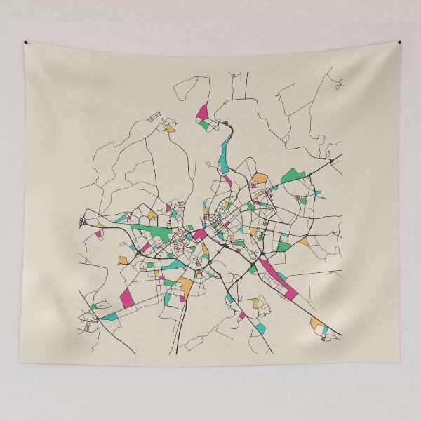 Item preview, Riga, Latvia Street Map designed and sold by A Deniz Akerman.
