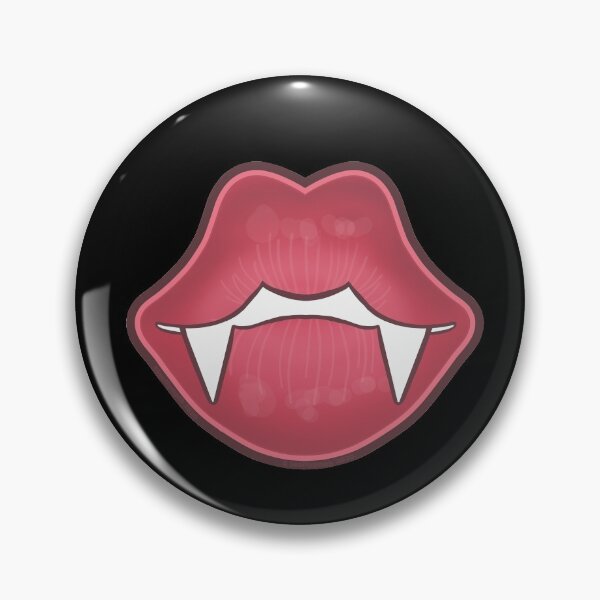 Item preview, Retro Pink Vampire Fangs Bloody Lips  designed and sold by SeaNympth.