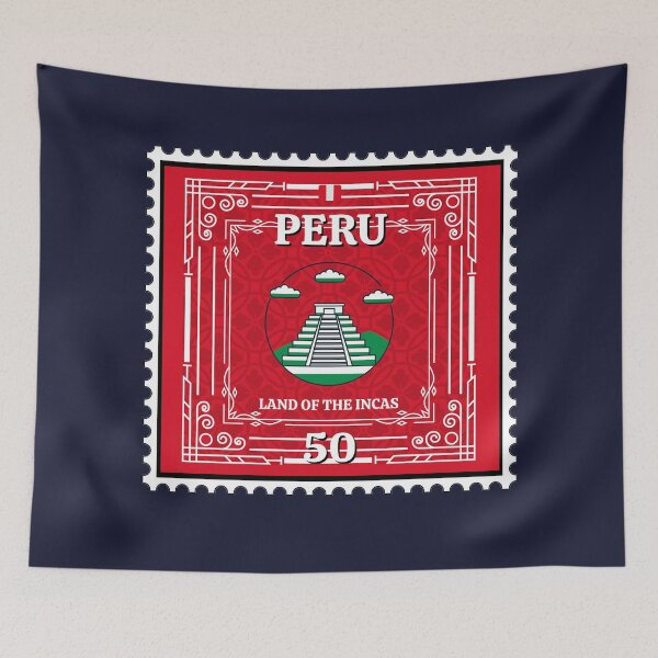 Item preview, Peru Land of the Incas Macchu Pichu Stamp designed and sold by TheJoeyStudio.