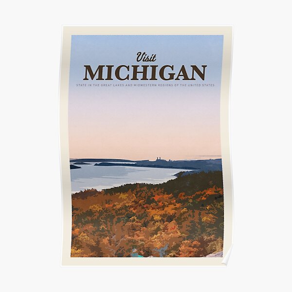 Visit Michigan Poster
