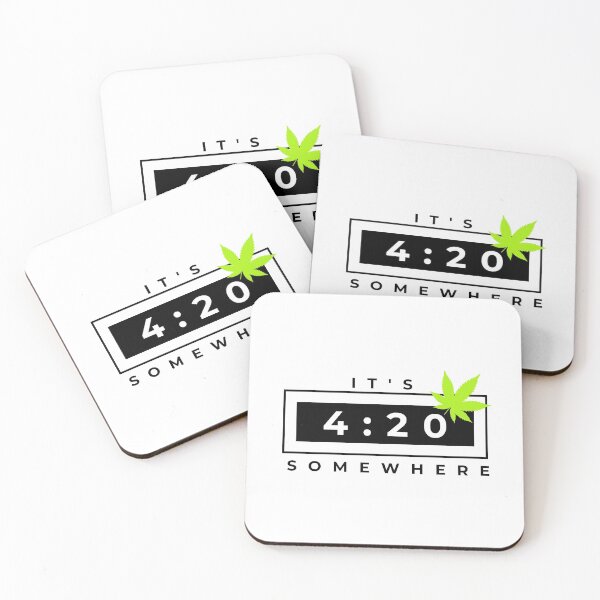 Item preview, It's 4:20 Somewhere, 420 Marijuana Version 2 designed and sold by Nxt-Lvl-Awesome.