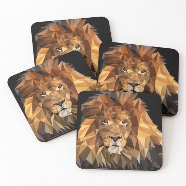 Item preview, Low poly art of King of animals- Lion designed and sold by DBkaushal.