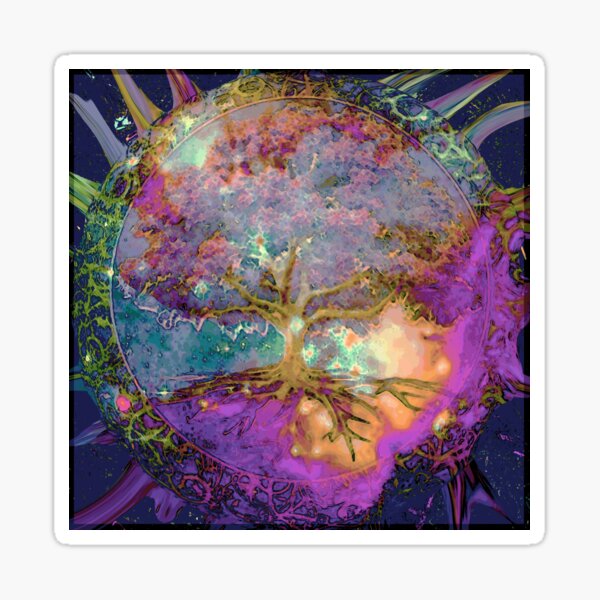 Tree of Life Constant Energy by Amelia Carrie Sticker