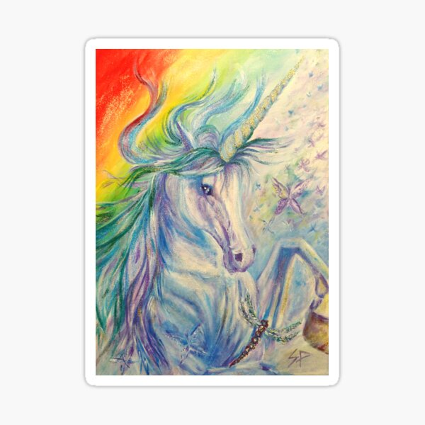 Rainbow unicorn Sticker