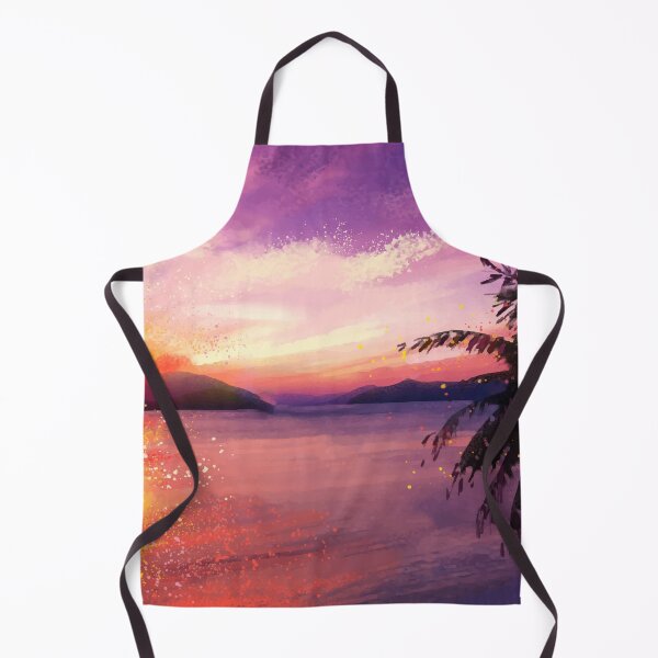 Item preview, Beautiful Sunset Watercolor Landscape designed and sold by Vector Scout Lab.